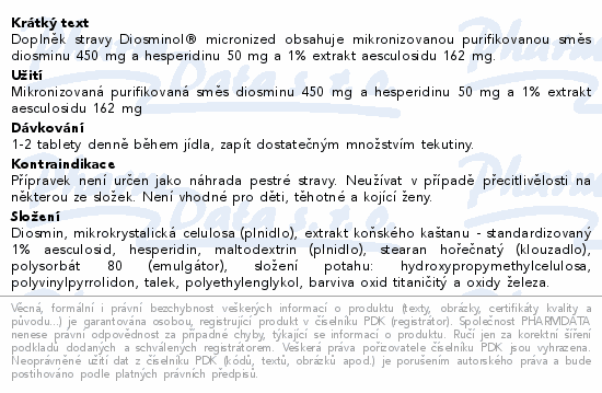 Diosminol micronized tbl.60