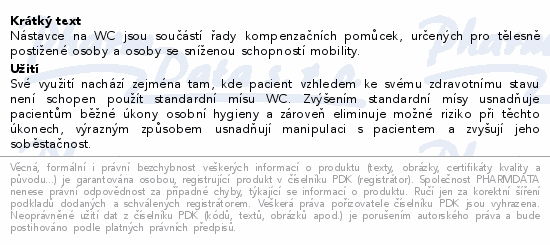 Nástavec na WC plastový s poklopem 15cm REHOTEC