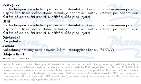 Tampon Soft-Zellin-C impreg.s alkoholem 100ks