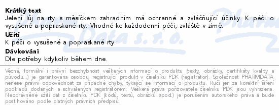 Jelení lůj s měsíčkem 4.5g akční pack 7+3ks