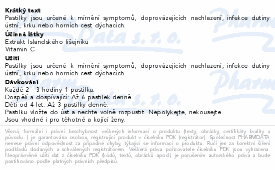 Müllerovy pastilky s isl.lišej.bez cukru 36ks ZP