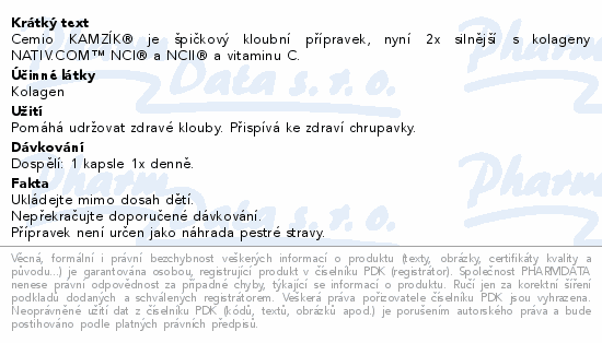 Cemio Kamzík cps.90 léto 2023 CZ