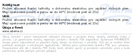 Inkont.fix.kalhotky síťované Abena Fix Net M. 5ks