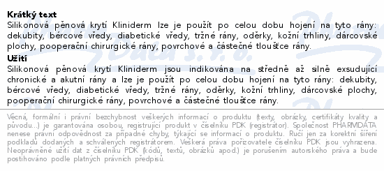 Pěn.silik.obvaz Kliniderm sacrum okr. 18x18cm 5ks