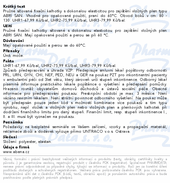Inkont.fixač.kalh.Abri-Fix Net Medium 5ks