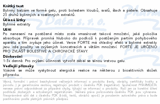 Herbamedicus Koňská mast forte chladivá 500ml