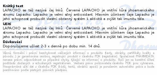 HERBEX Lapacho čaj n.s.20x2g