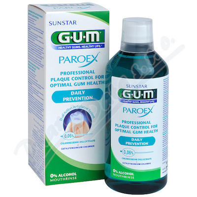 GUM úst.voda PAROEX(CHX 0.06%)500ml 1702