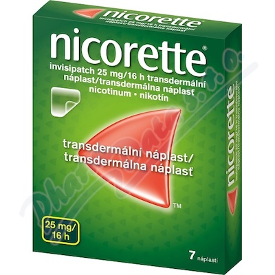 Nicorette Invisip.25mg/16h drm.em.7x25mg