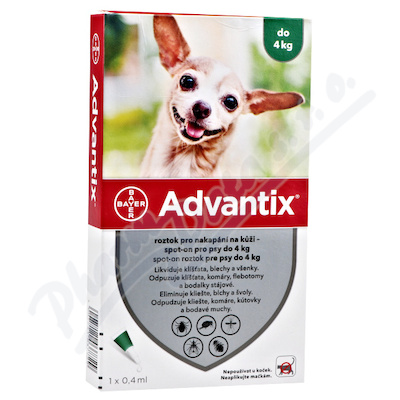 Advantix-psy spot.on.do 4kg a.u.v1x0.4ml