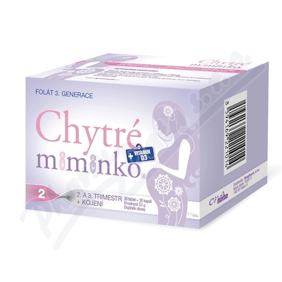 Chytré miminko metylfolát 2 DHA tbl.30+3