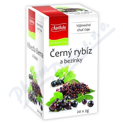 Čaj Černý rybíz a bezinky 20x2g APOTHEKE