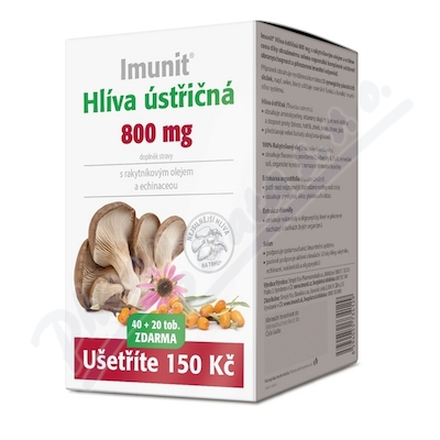 Hlíva ústř.800mg s rakyt,echin.Imun40+20