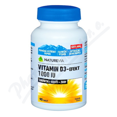 NatureVia Vit.D3-EFEKT90tbl.1000IU