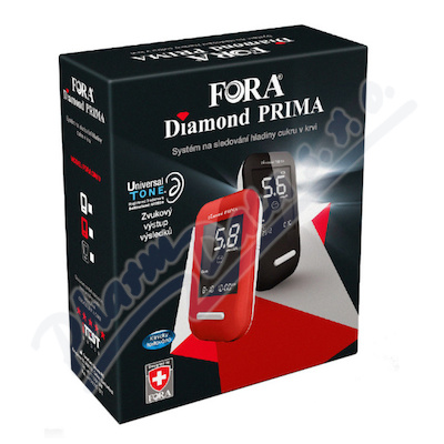 FORA Glukometr Diamond PRIMA černý