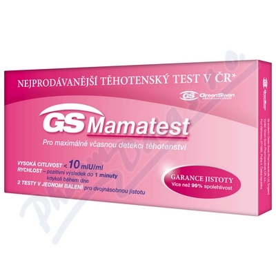 GS Mamatest 10 Těhotenský test 2ks CR/SK