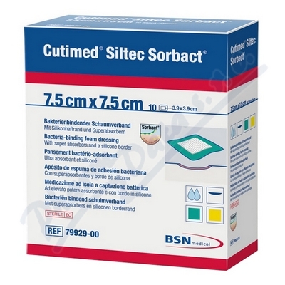 Cutimed S.Sorbact 7,5x7,5cm,10ks 7325100