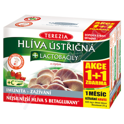 TEREZIA Hlíva ústř.+lact.60+60 AKCE 1+1