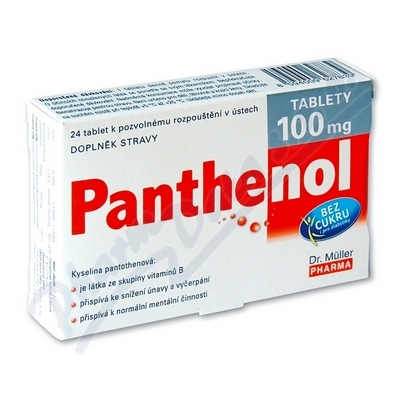 DR.MULLER Panthenol tablety 100mg, 24tbl