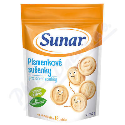 Sunar písmenkové sušenky 150g 49200150