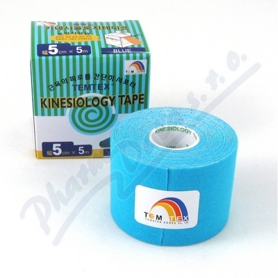 TEMTEX kinesio tape modrá 5cmx5m TKT005