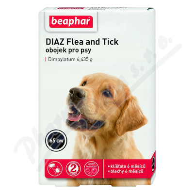 DIAZ Flea and Tick 6.435g obojek pro psy 65cm