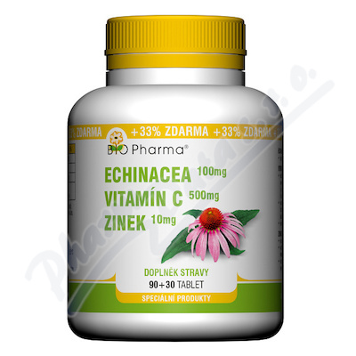 Echin.100mg+Vit.C500mg+Zinek10mg 90+30