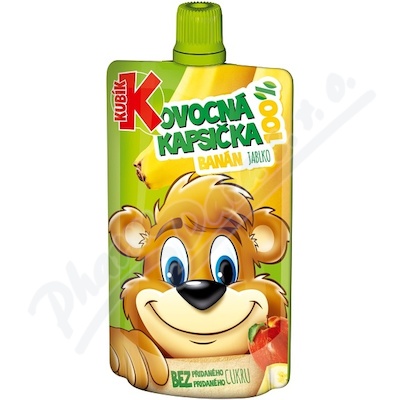 Kubík 100% ov.kapsička banán 0,1 l