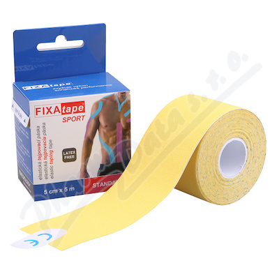 Tejp.páska FIXAtape Kinesio 5cmx5m/žlutá