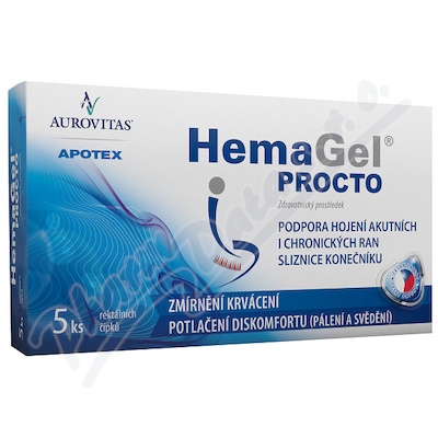 HemaGel PROCTO čípky 5ks II