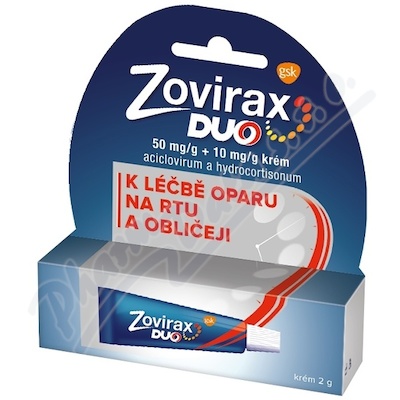 Zovirax Duo 50mg/g+10mg/g krém 1x2g