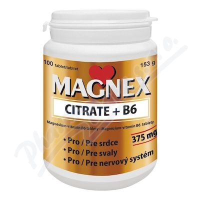 Magnex citrate 375 mg+B6 tbl.100