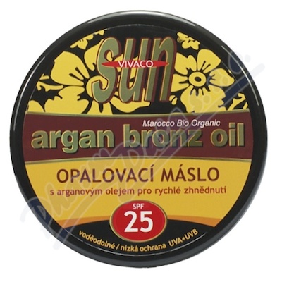 SUNVIVACO Arganové opalovací máslo SPF25 200ml