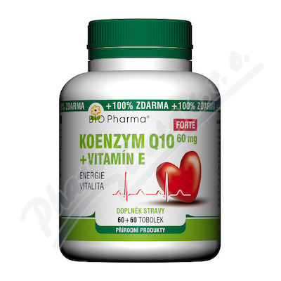 Koenzym Q10 Forte 60mg+Vit.E 60+60 tbl