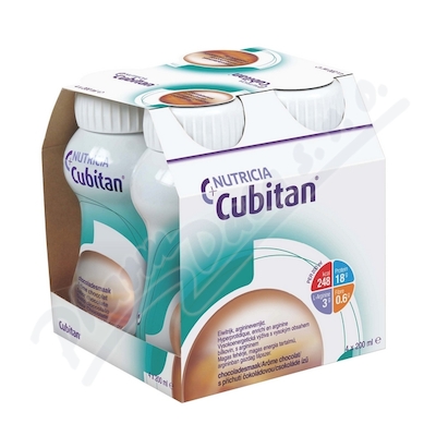 Cubitan s příchutí čokoládovou por.sol.4x200ml
