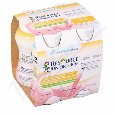 Resource Junior Fibre Jahoda 4x200ml