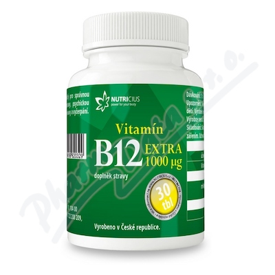 Vitamin B12 EXTRA 1000mcg tbl.30