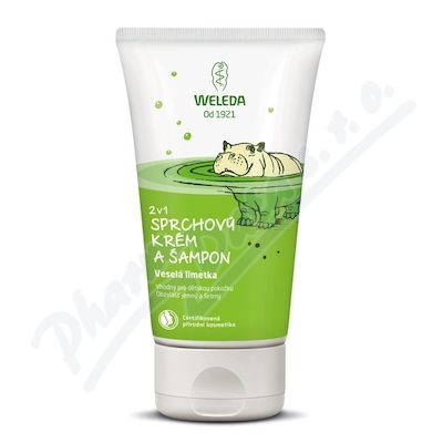 WELEDA 2v1 sprchový krém a šampon Veselá limetka