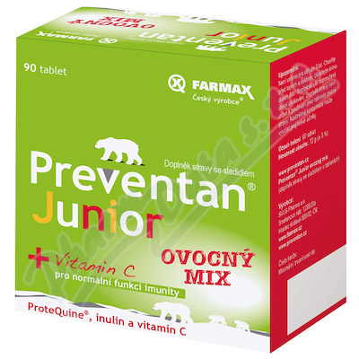 Preventan Junior ovoc.mix 90tbl.+dár.