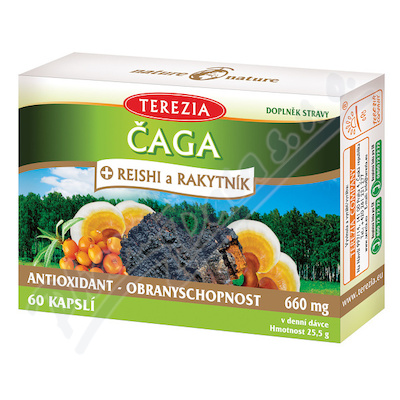 TEREZIA Čaga+Reishi a Rakyt.60cps