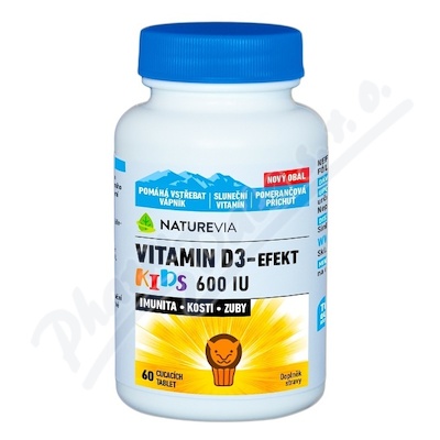 NatureVia Vit.D3-Efekt Kids 60tbl.