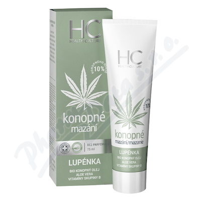 Health Culture konopné mazání lupen.75ml