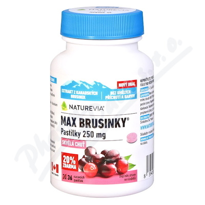 NatureVia Max brus.pastilky 30+6tbl.