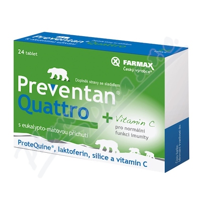 Preventan Quattro tbl.24 eukal.a máta