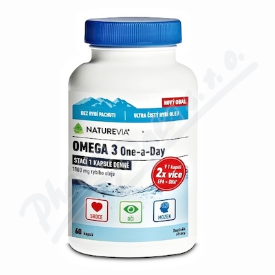 NatureVia Omega 3 One a Day 60cps.