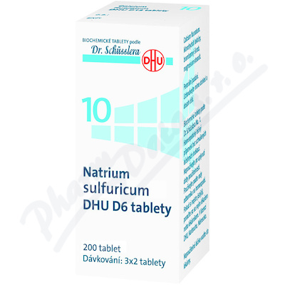 No.10 Natrium sulfuricum DHU D6 200tbl.