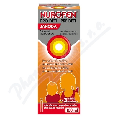 Nurofen pro deti Jahoda 20mg/ml.100ml