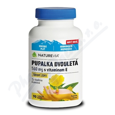 NatureVia Pupálka dv.500mg+E90cps