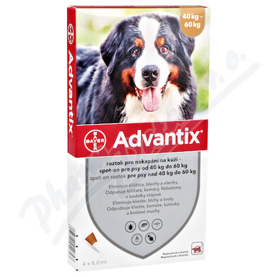 Advantix-psy 40-60kg spot-on a.u.v.4x6ml