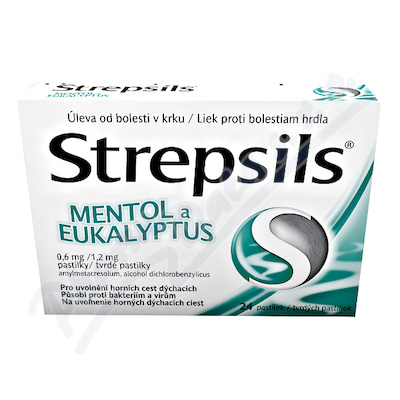 Strepsils Ment.a eukal.0.6mg/1.2mg pas24